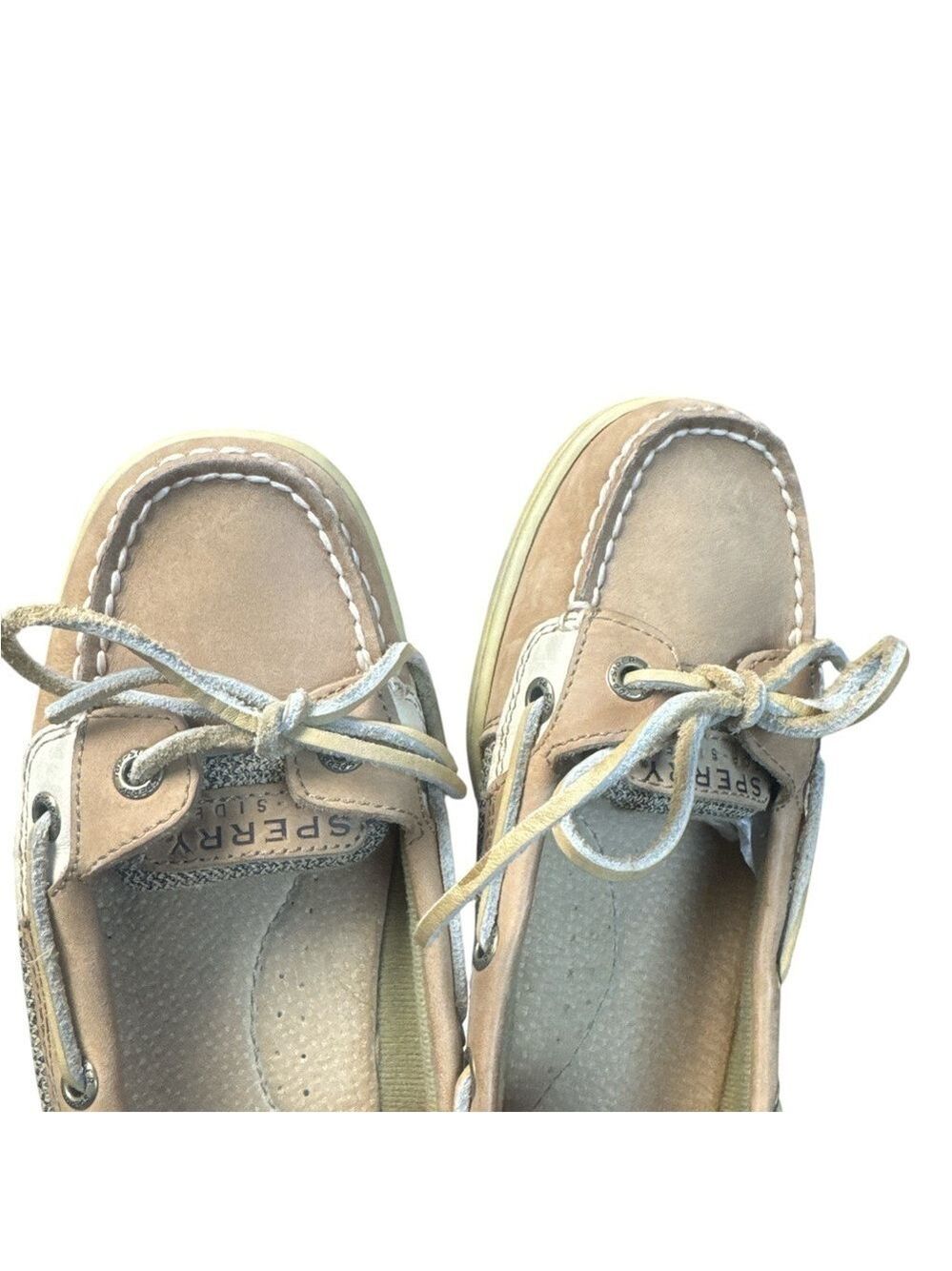 Sperry Angelfish Women's Boat Shoes Brown Leather Size 7 - Picture 3 of 11